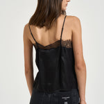 Top donna Mael satinato nero 12602 BLK26 ANINE BING 