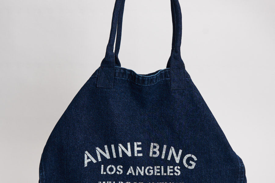 Borsa donna in tela blu 12677 WHD93 ANINE BING 