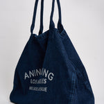 Borsa donna in tela blu 12677 WHD93 ANINE BING 