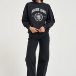 Felpa donna miles Sweatshirt grigio scuro 12679 VTG3 ANINE BING 