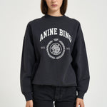 Felpa donna miles Sweatshirt grigio scuro 12679 VTG3 ANINE BING 