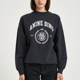 Felpa donna miles Sweatshirt grigio scuro 12679 VTG3 ANINE BING 