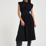Abito donna midi Fran Dress nero 12685 BLK26 ANINE BING 
