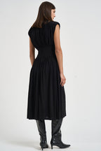 Abito donna midi Fran Dress nero 12685 BLK26 ANINE BING 