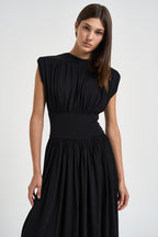 Abito donna midi Fran Dress nero 12685 BLK26 ANINE BING 