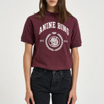 T-shirt donna Jaylin Tee Collegiate bordeaux 12695 BGN28 ANINE BING 