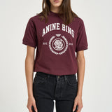 T-shirt donna Jaylin Tee Collegiate bordeaux 12695 BGN28 ANINE BING 