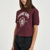 T-shirt donna Jaylin Tee Collegiate bordeaux 12695 BGN28 ANINE BING 