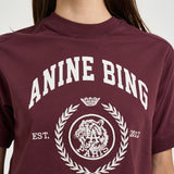 T-shirt donna Jaylin Tee Collegiate bordeaux 12695 BGN28 ANINE BING 
