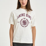 T-shirt donna Jaylin Tee Collegiate bianca 12695 WKHA3 ANINE BING 