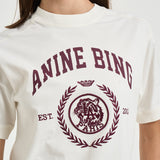 T-shirt donna Jaylin Tee Collegiate bianca 12695 WKHA3 ANINE BING 