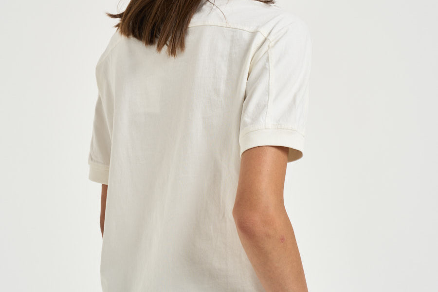 T-shirt donna Jaylin Tee Collegiate bianca 12695 WKHA3 ANINE BING 