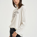 T-shirt donna Ivan Long Sleeve bianca 12755 IVY1 ANINE BING 