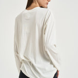 T-shirt donna Ivan Long Sleeve bianca 12755 IVY1 ANINE BING 