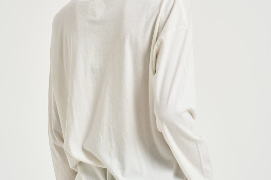 T-shirt donna Ivan Long Sleeve bianca 12755 IVY1 ANINE BING 