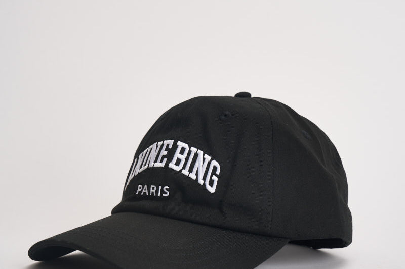 Cappello uomo Jeremy Baseball con logo nero 12896 BLK1 ANINE BING 