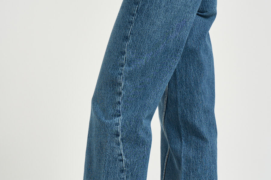 Jeans donna Brie jean wide leg denim blu 12916 WHD94 ANINE BING 