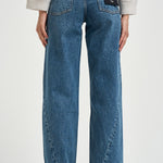 Jeans donna Brie jean wide leg denim blu 12916 WHD94 ANINE BING 