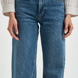 Jeans donna Brie jean wide leg denim blu 12916 WHD94 ANINE BING 