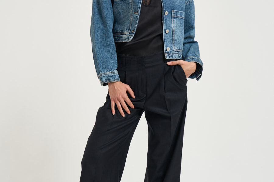 Giacchetto donna Yuma in denim blu 12920 WHD94 ANINE BING 