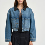 Giacchetto donna Yuma in denim blu 12920 WHD94 ANINE BING 