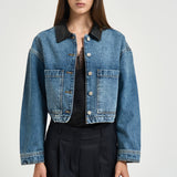 Giacchetto donna Yuma in denim blu 12920 WHD94 ANINE BING 