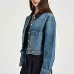 Giacchetto donna Yuma in denim blu 12920 WHD94 ANINE BING 