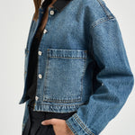 Giacchetto donna Yuma in denim blu 12920 WHD94 ANINE BING 