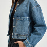 Giacchetto donna Yuma in denim blu 12920 WHD94 ANINE BING 
