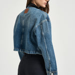 Giacchetto donna Yuma in denim blu 12920 WHD94 ANINE BING 