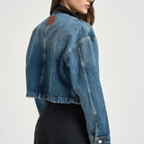 Giacchetto donna Yuma in denim blu 12920 WHD94 ANINE BING 