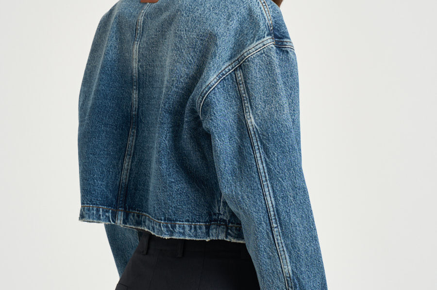 Giacchetto donna Yuma in denim blu 12920 WHD94 ANINE BING 