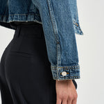 Giacchetto donna Yuma in denim blu 12920 WHD94 ANINE BING 