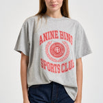 T-shirt donna Cade Tee collegiate girocollo grigia 12981 GRY1 ANINE BING 