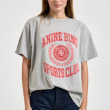 T-shirt donna Cade Tee collegiate girocollo grigia 12981 GRY1 ANINE BING 
