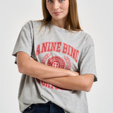 T-shirt donna Cade Tee collegiate girocollo grigia 12981 GRY1 ANINE BING 