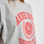 T-shirt donna Cade Tee collegiate girocollo grigia 12981 GRY1 ANINE BING 