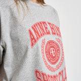 T-shirt donna Cade Tee collegiate girocollo grigia 12981 GRY1 ANINE BING 