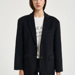 Blazer donna Quinn monopetto nero 7073 000 ANINE BING 