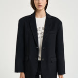Blazer donna Quinn monopetto nero 7073 000 ANINE BING 