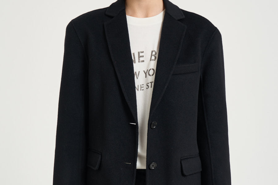 Blazer donna Quinn monopetto nero 7073 000 ANINE BING 