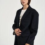 Blazer donna Quinn monopetto nero 7073 000 ANINE BING 