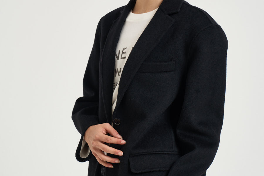 Blazer donna Quinn monopetto nero 7073 000 ANINE BING 