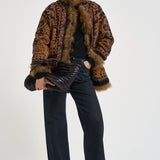 Giacca donna Ivan con ricami cammello IVAN1JKT CAMEL ANTIK BATIK 