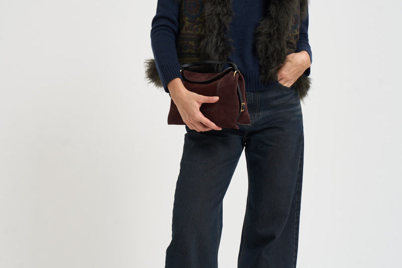Gilet donna con ricami verde oliva PAULINE1GIL KAKI ANTIK BATIK 