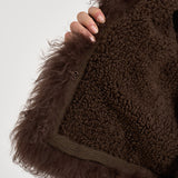 Gilet donna Sando con ricami marrone scuro SANDO1GIL CHOCOLAT ANTIK BATIK 