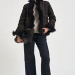 Giacca donna Sando con ricami nera SANDO1JKT BLACK ANTIK BATIK 