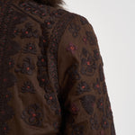 Giacca donna Sando con ricami marrone scuro SANDO1JKT CHOCOLAT ANTIK BATIK 