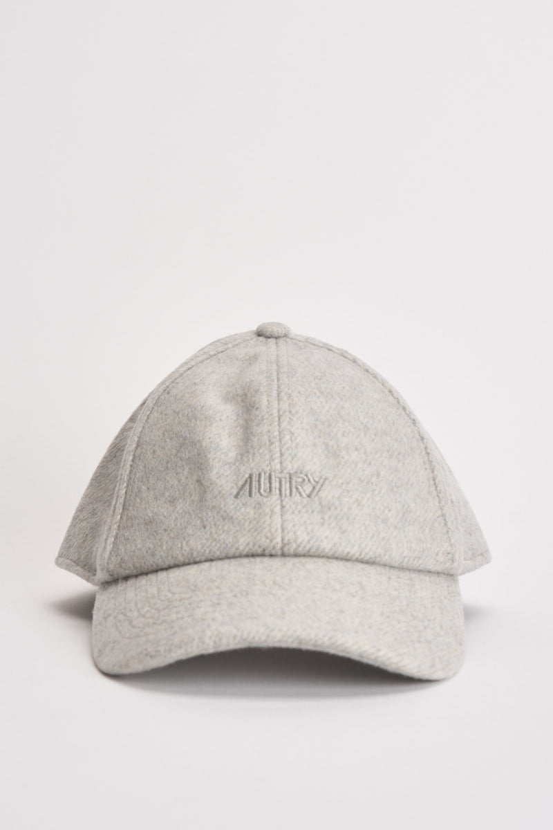 Cappello uomo baseball in lana grigio chiaro. ACPU 133V AUTRY 