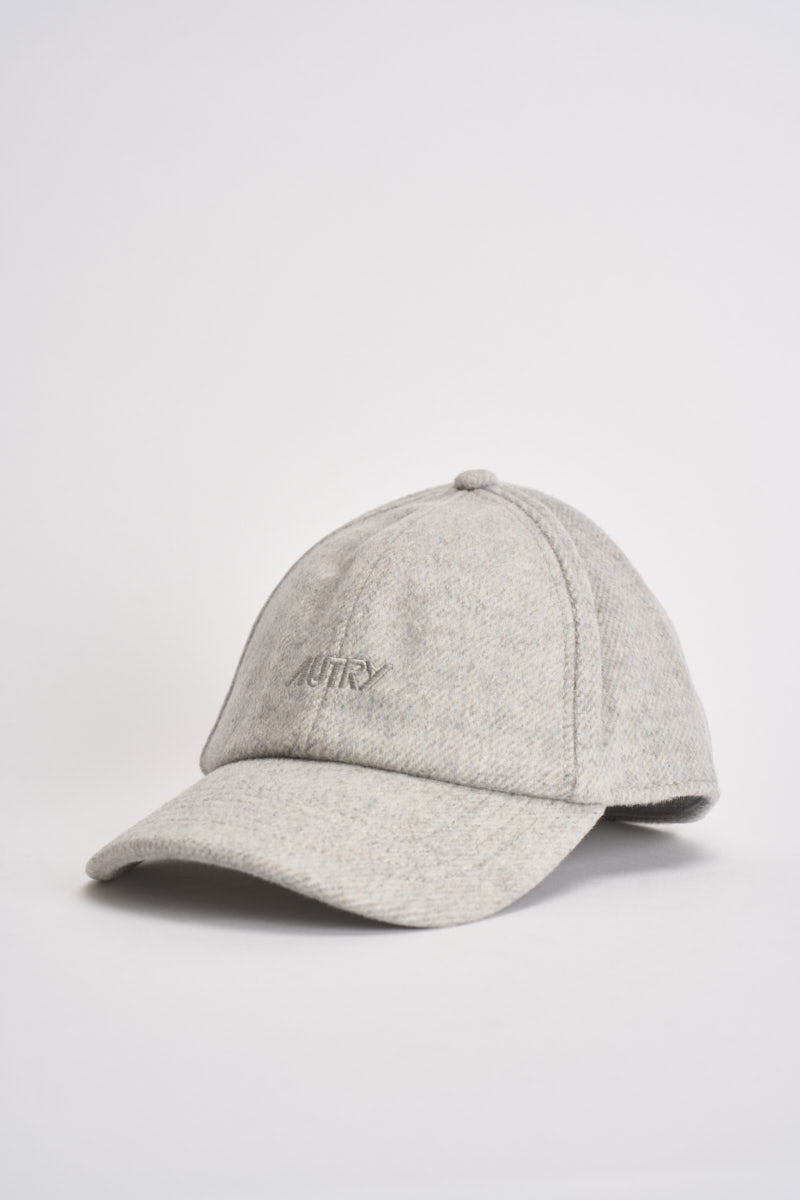 Cappello uomo baseball in lana grigio chiaro. ACPU 133V AUTRY 